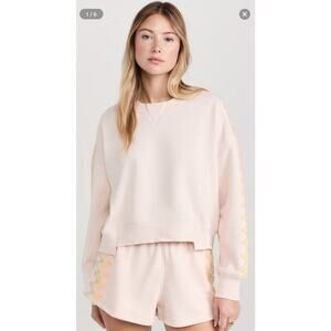 Free People Movement Feeling Wavy Intercept Pullover Embroidered Soft Warm Small